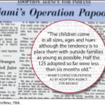 Newspaper about adoption