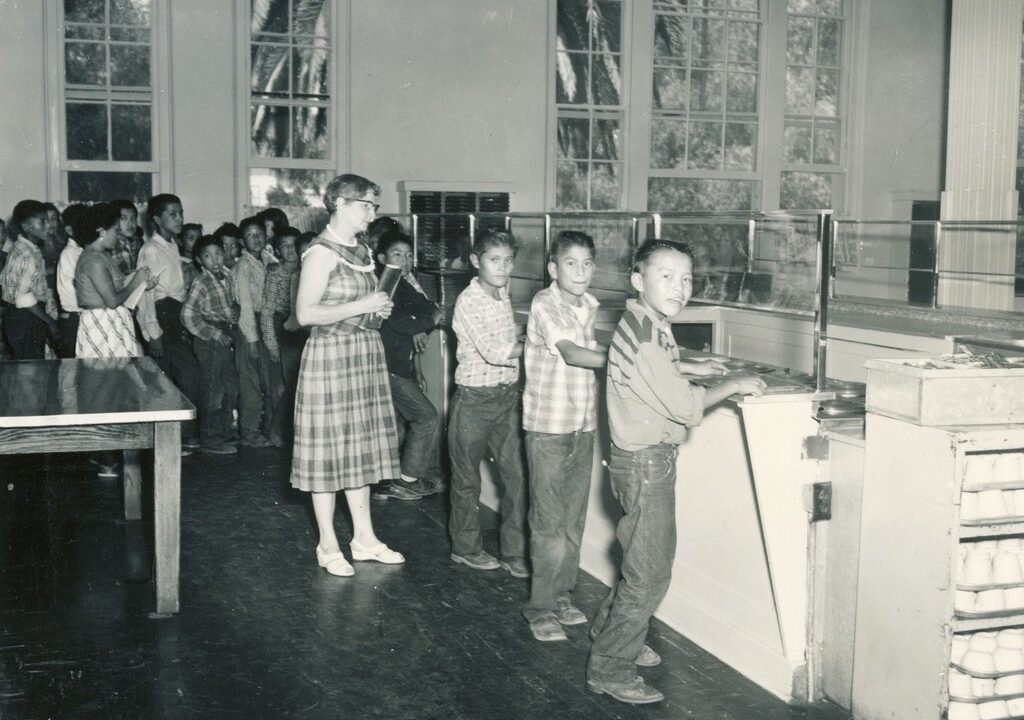 Sherman Institute Lunch Line