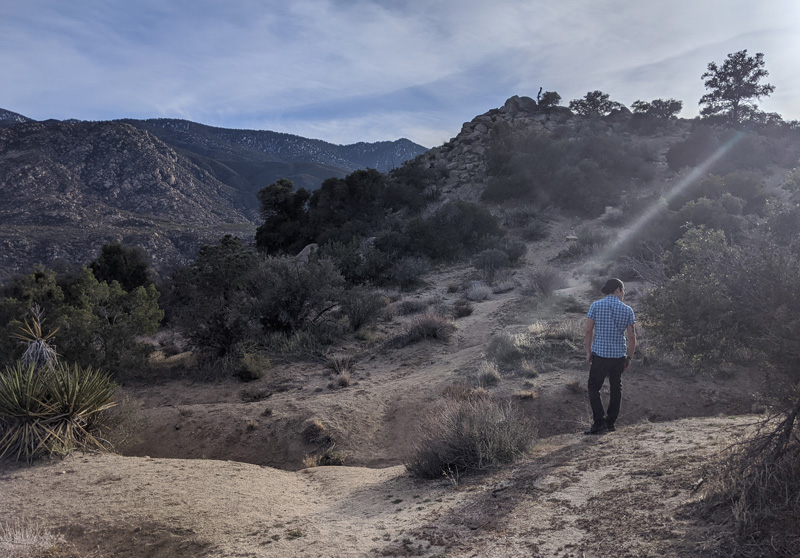 Sam in mountains